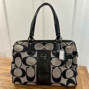 Black & Grey Coach purse